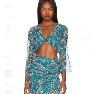 Revolve Veyda crop top and Verity Skirt combo. House of Harlow